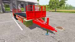 Platform bales trailer для Farming Simulator 2017