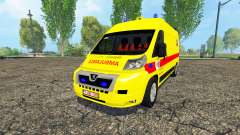 Peugeot Boxer Belgian Ambulance Klina для Farming Simulator 2015