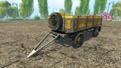 Old flatbed trailer v2.0 для Farming Simulator 2015