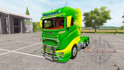 Scania R1000 John Deere v2.0 для Farming Simulator 2017