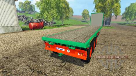 Aguas-Tenias platform trailer для Farming Simulator 2015