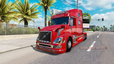 Скин Red Fantasy v2.0 на тягач Volvo VNL 780 для American Truck Simulator
