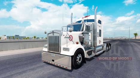 Скин Alabama на тягач Kenworth W900 для American Truck Simulator