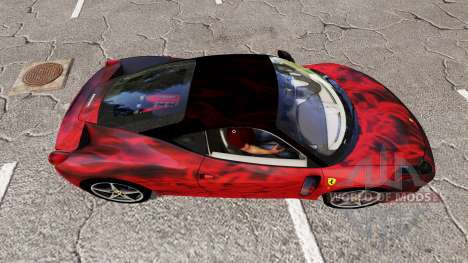 Ferrari 458 Italia fireskin для Farming Simulator 2017