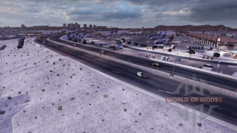 Морозная зимняя погода v2.1 для American Truck Simulator