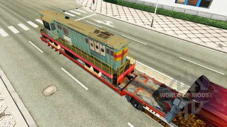 Полуприцепы с железнодорными составами v1.7 для Euro Truck Simulator 2