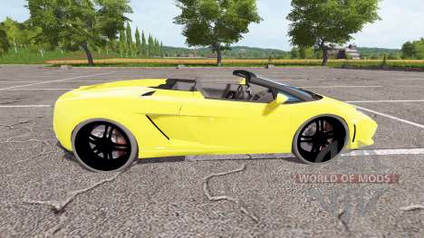 Lamborghini Gallardo Spyder v2.0 для Farming Simulator 2017