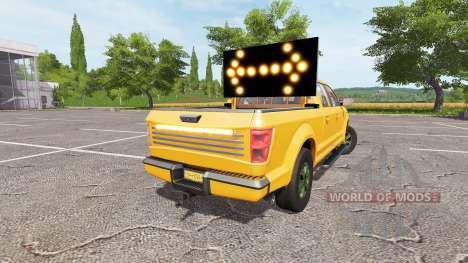 Lizard Pickup TT traffic advisor v1.2 для Farming Simulator 2017