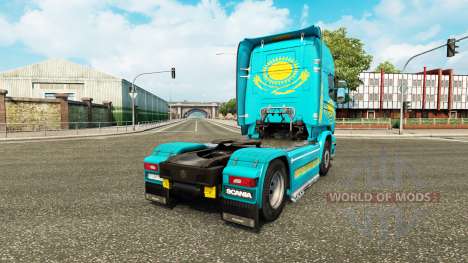 Скин Казахстан на тягач Scania для Euro Truck Simulator 2
