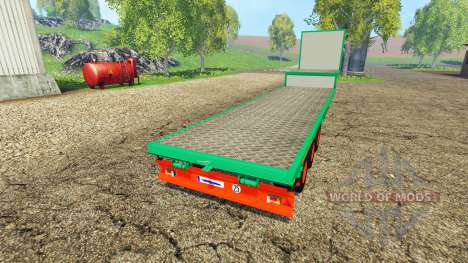 Aguas-Tenias semitrailer platform для Farming Simulator 2015