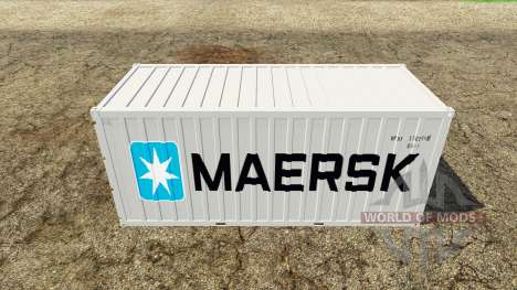 Container reefer 20ft Maersk для Farming Simulator 2015