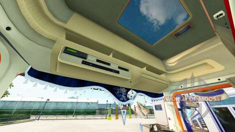 Интерьер для тягача Scania для Euro Truck Simulator 2