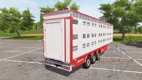Michieletto livestock trailer v1.1 для Farming Simulator 2017