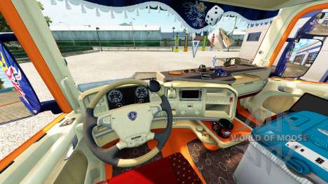 Интерьер для тягача Scania для Euro Truck Simulator 2