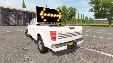 Lizard Pickup TT traffic advisor v1.1 для Farming Simulator 2017