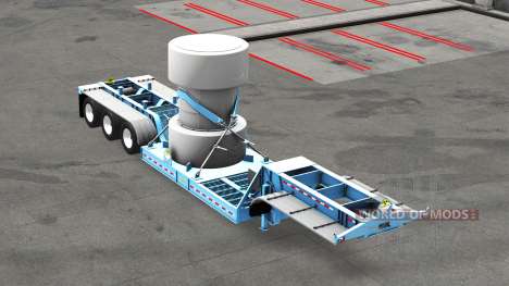 Низкорамный трал с грузом ядерных отходов v1.1 для American Truck Simulator