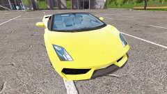 Lamborghini Gallardo Spyder v2.0 для Farming Simulator 2017
