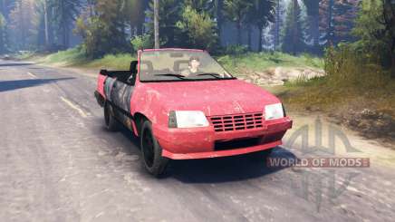 Opel Kadett Cabrio (E) v2.0 для Spin Tires