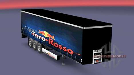 Скины команд Формулы-1 на полуприцеп для Euro Truck Simulator 2