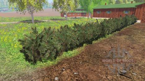 Placeable shrubs для Farming Simulator 2015