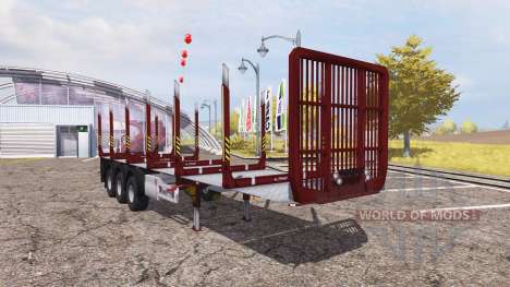 Fliegl timber trailer для Farming Simulator 2013