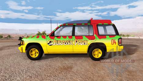 Gavril Roamer Tour Car Jurassic Park для BeamNG Drive