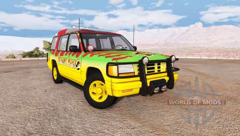 Gavril Roamer Tour Car Jurassic Park для BeamNG Drive