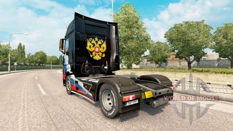Скин Российский флаг на Mercedes-Benz Actros MP4 для Euro Truck Simulator 2
