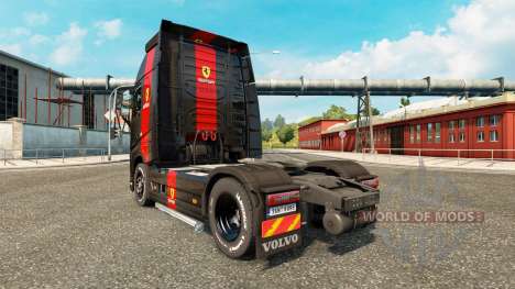 Скин Ferrari на тягач Volvo для Euro Truck Simulator 2