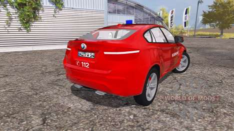 BMW X6 M (Е71) feuerwehr для Farming Simulator 2013