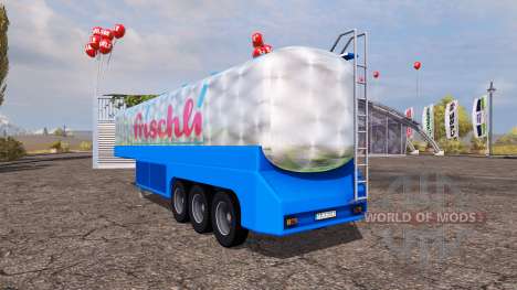 Milk tank semitrailer v1.01 для Farming Simulator 2013