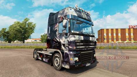 Скин Fantasy Disturbed на тягач DAF для Euro Truck Simulator 2