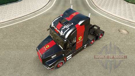Скин Ferrari на тягач Iveco Strator для Euro Truck Simulator 2