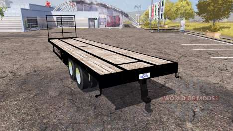 Flatebed trailer v1.1 для Farming Simulator 2013