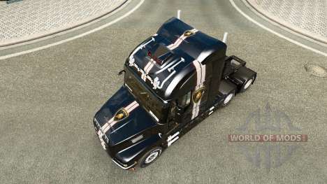Скин Lamborghini на тягач Iveco Strator для Euro Truck Simulator 2