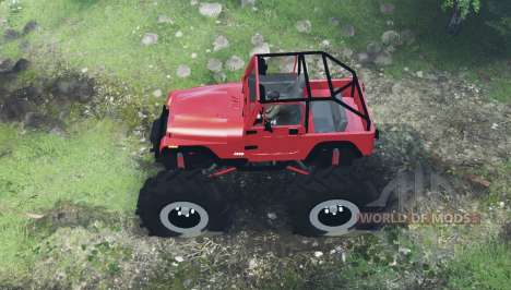 Jeep Wrangler (YJ) mega для Spin Tires