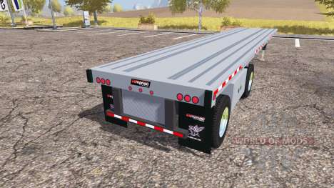 Manac flatbed trailer для Farming Simulator 2013
