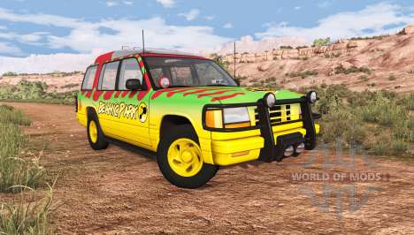 Gavril Roamer Tour Car Jurassic Park v0.7 для BeamNG Drive