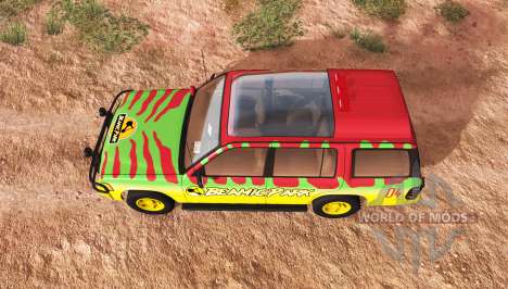 Gavril Roamer Tour Car Jurassic Park v0.7 для BeamNG Drive