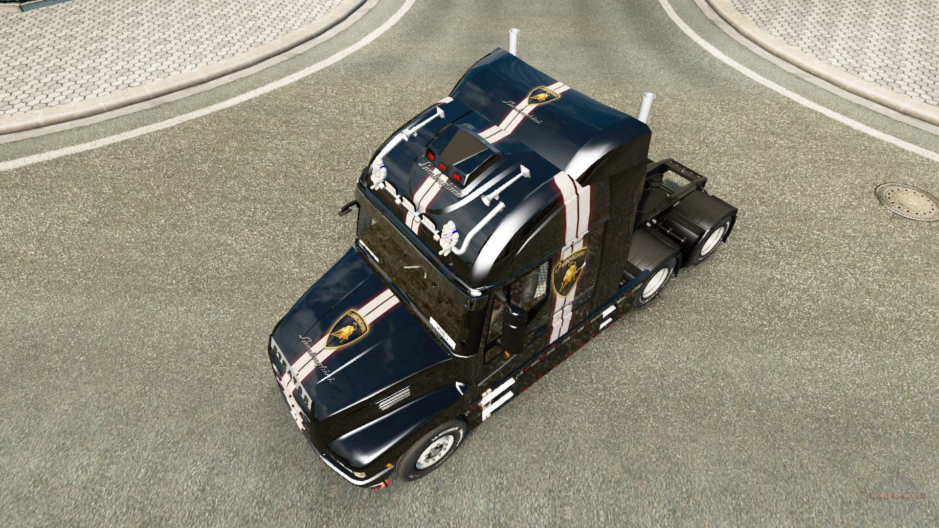 Скин Lamborghini на тягач Iveco Strator для Euro Truck ...