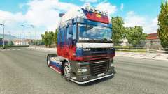 Скин Россия на тягач DAF для Euro Truck Simulator 2