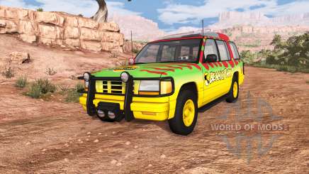 Gavril Roamer Tour Car Jurassic Park v0.7 для BeamNG Drive