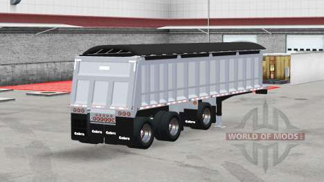 Cobra tri-axle dump trailer для American Truck Simulator