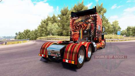 Скин Creepy Carnevil на тягач Peterbilt 389 для American Truck Simulator