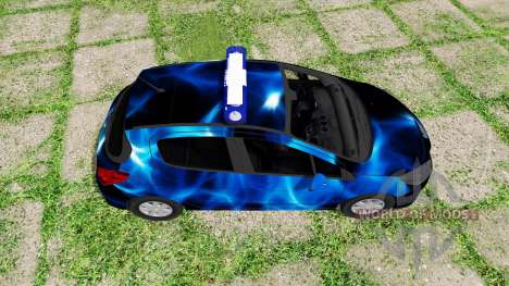 Peugeot 308 (T7) Police blue для Farming Simulator 2017