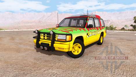 Gavril Roamer Tour Car Jurassic Park v1.0 для BeamNG Drive