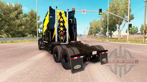 Скин Stars and Volts на тягач Peterbilt 579 для American Truck Simulator