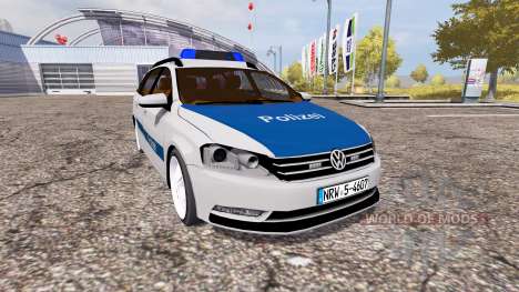 Volkswagen Passat Variant (B7) Polizei для Farming Simulator 2013