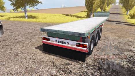 Kogel flatbed trailer для Farming Simulator 2013