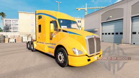 Скин AutoLineas America на тягач Kenworth T680 для American Truck Simulator